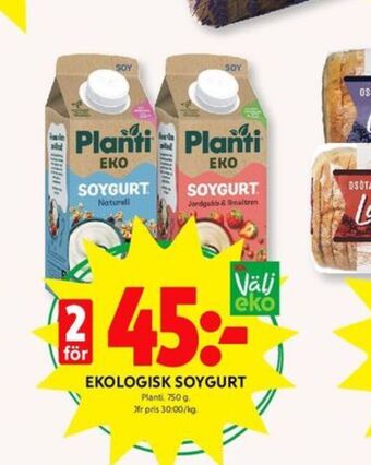 ICA Kvantum Soygurt Yoghurt alternativ erbjuda