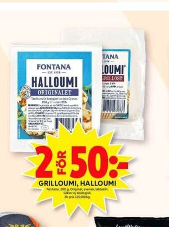 ICA Maxi Fontana Halloumi erbjuda