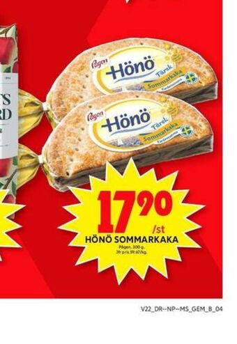 ICA Maxi Hönö Sommarkaka Hönökaka erbjuda