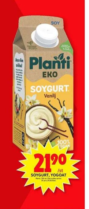 ICA Maxi Soygurt Yoghurt alternativ erbjuda