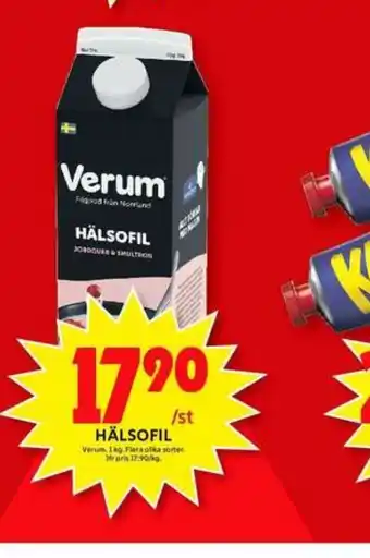 ICA Maxi Verum Hälsofil Filmjölk erbjuda