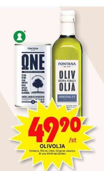 ICA Maxi Fontana Olivolja erbjuda