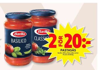 ICA Maxi Barilla Pastasås erbjuda