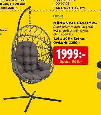 Jem&Fix Hängstol colombo erbjuda