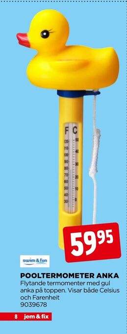 Jem&Fix Pooltermometer anka erbjuda
