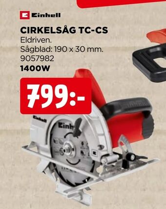 Jem&Fix Cirkelsåg tc-cs erbjuda