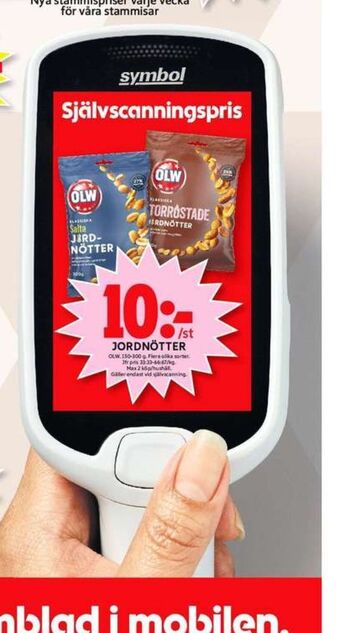 ICA Maxi OLW Jordnötter erbjuda