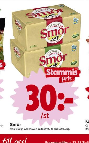 ICA Nära Svenskt Smör Smör erbjuda