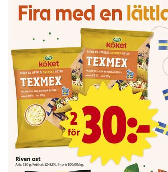 ICA Nära Arla Köket Riven ost erbjuda