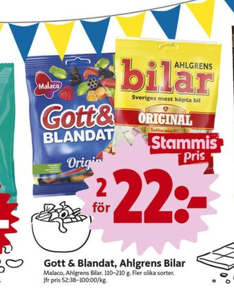 ICA Nära Ahlgrens Bilar Godispåsar erbjuda