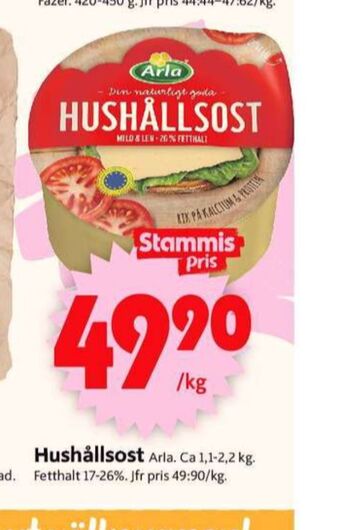ICA Supermarket Arla Hushållsost erbjuda