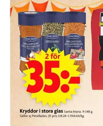 ICA Supermarket Santa Maria Kryddor erbjuda
