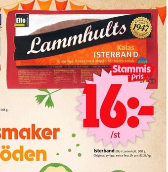 ICA Supermarket Lammhults Isterband Isterband erbjuda