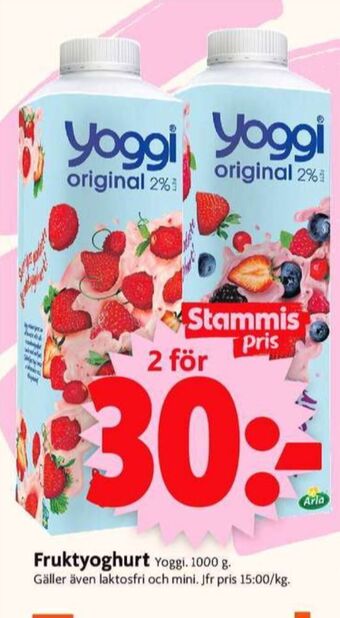 ICA Supermarket Yoggi Yoghurt erbjuda