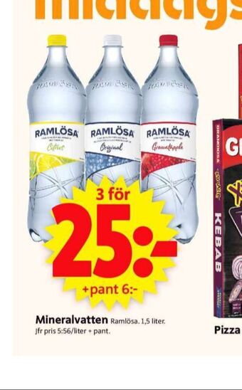 ICA Supermarket Ramlösa Mineralvatten erbjuda