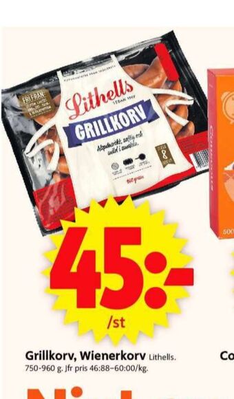 ICA Supermarket Lithells Wienerkorv erbjuda