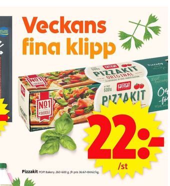 ICA Supermarket Pop Pizza kit erbjuda