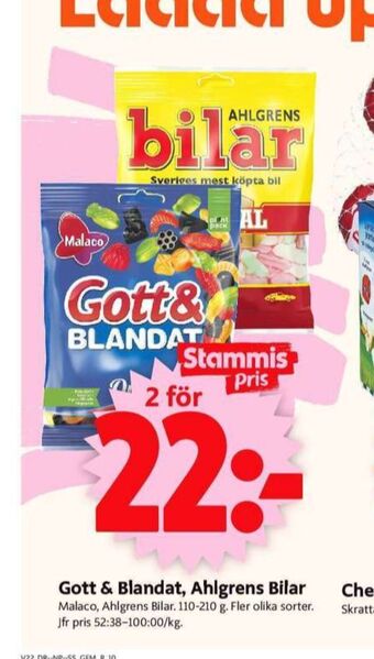 ICA Supermarket Ahlgrens Bilar Godispåsar erbjuda