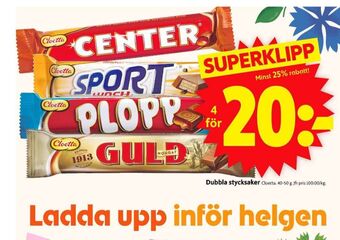 ICA Supermarket Sport Lunch Chokladbar erbjuda