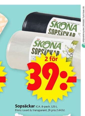 ICA Supermarket Skona Sopsäck erbjuda
