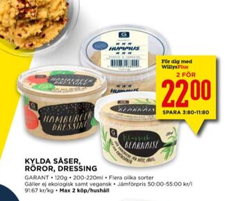 Willys Garant Såser kyld erbjuda