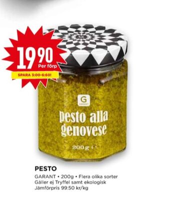 Willys Garant Pesto erbjuda
