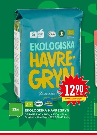 Willys Garant Havregryn erbjuda