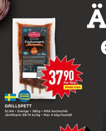 Willys Scan Grillspett erbjuda