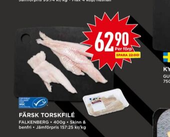 Willys Falkenberg Seafood Torskfilé erbjuda