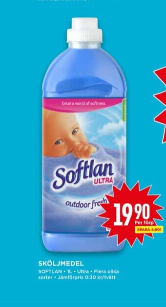 Willys Softlan Sköljmedel erbjuda