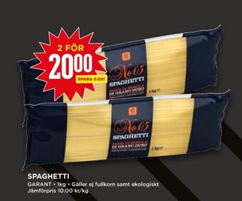 Willys Garant Spaghetti erbjuda