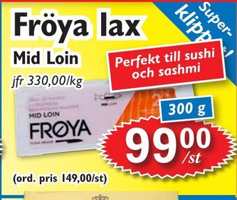 T-jarlen Fröya lax erbjuda