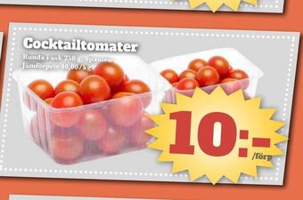 Bonum Matmarknad Cocktailtomater erbjuda