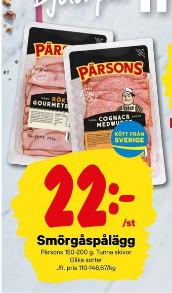 City Gross Smörgåspålägg erbjuda