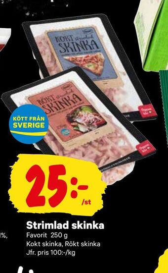 City Gross Strimlad skinka erbjuda