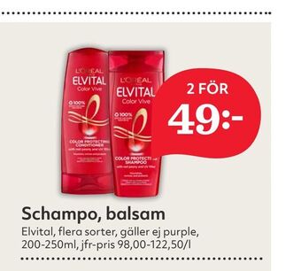 Hemköp Schampo, balsam erbjuda