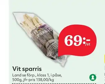 Hemköp Vit sparris erbjuda