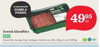 Hemköp Svensk blandfärs erbjuda