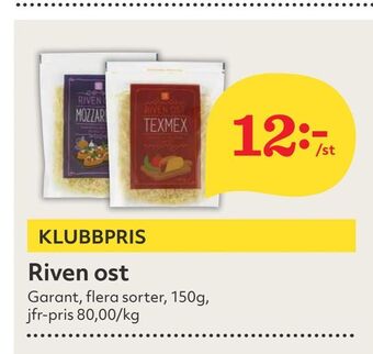 Hemköp Riven ost erbjuda