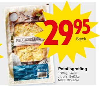 Matöppet Potatisgratäng erbjuda
