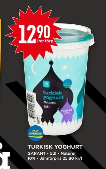 Willys Turkisk yoghurt erbjuda