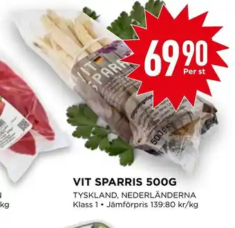 Vit sparris 500g