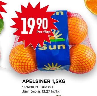 Willys Apelsiner 1,5kg erbjuda