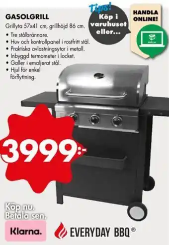 ÖoB Everyday BBQ Gasolgrill 57x41 cm erbjuda