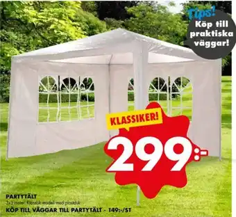 ÖoB Partytält 3x3 meter Köp Till Väggar Till Partytält erbjuda