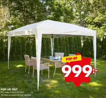 ÖoB Pop-Up Tält 3x3 meter erbjuda