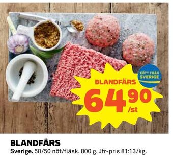 Coop Konsum Blandfärs erbjuda