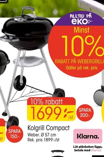 EKO Kolgrill Compact erbjuda