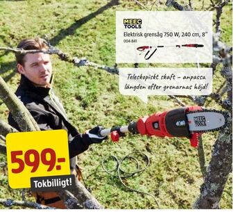 Jula Elektrisk grensåg 750 W, 240 cm, 8" erbjuda