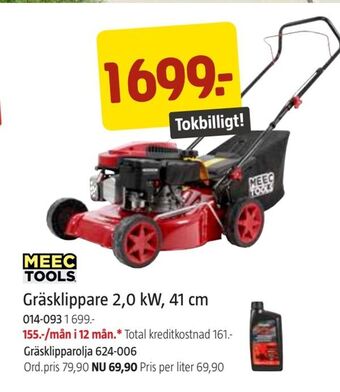 Jula Gräsklippare 2,0 kW, 41 cm erbjuda